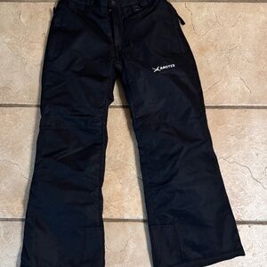 Arctix Youth S  Insulated 5k Waterproof Snow Ski Pants Black 100% Polyester